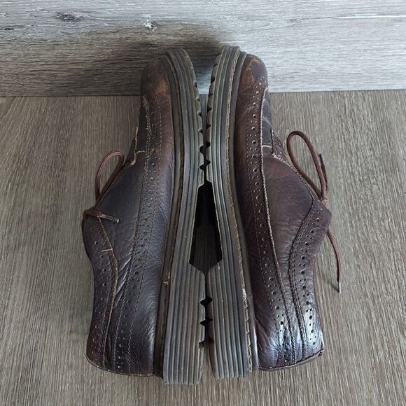 Vintage Skechers Leather Distressed Wingtip Oxford Dress Shoes 10